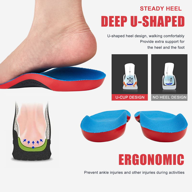 Carbon fiber arch insert - gel cushioning protects against heel shock